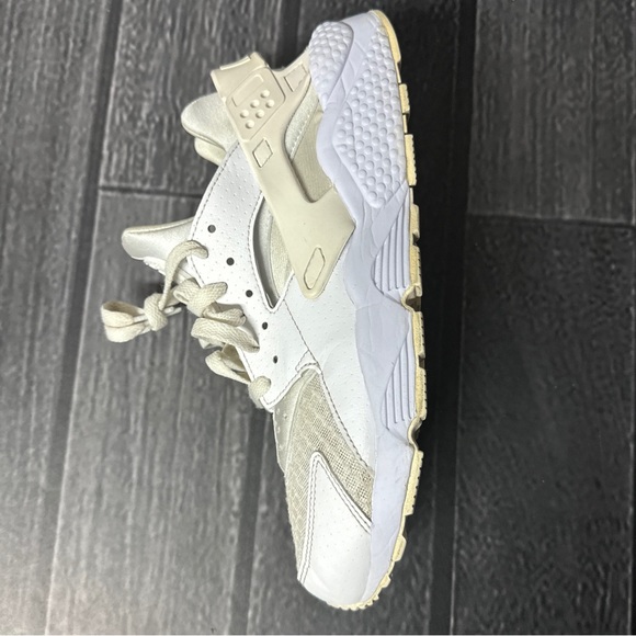 Nike Air Huarache All White Platinum 318429-111 Sneakers Shoes Men's Size 9 - Picture 4 of 16